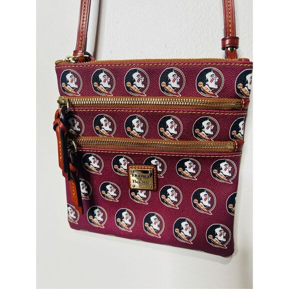 Dooney & Bourke Handbags - Dooney & Bourke Florida State Seminoles Triple Zip Crossbody Bag